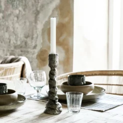 House Doctor Raku Kerzenhalter Antiksilber -House Doctor 575948 01 40 EnvironmentImage 9f33b6a9e4