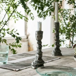 House Doctor Raku Kerzenhalter Antiksilber -House Doctor 575948 01 41 EnvironmentImage a597bae55c